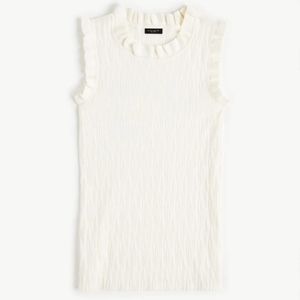 Ann Taylor | NWT Winter White Ruffle Sweater